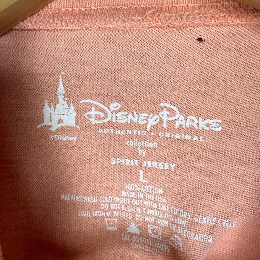 Disney Parks Walt Disney World Spirit Jersey Rose Gold Peach Size Large - Picture 5 of 9